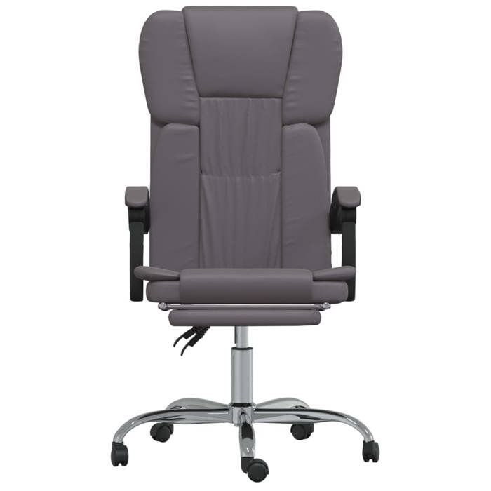 VidaXL Fauteuil Inclinable de Bureau Siège Inclinable Chaise d'Ordinateur Dossier et Repose-pied Réglables Meuble de Bureau 349621