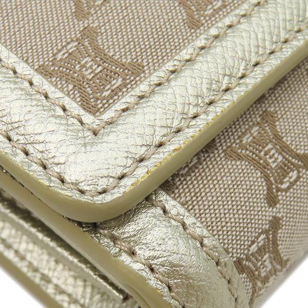 CELINE - Macadam Long WalletChain wallet canvas/leather Array