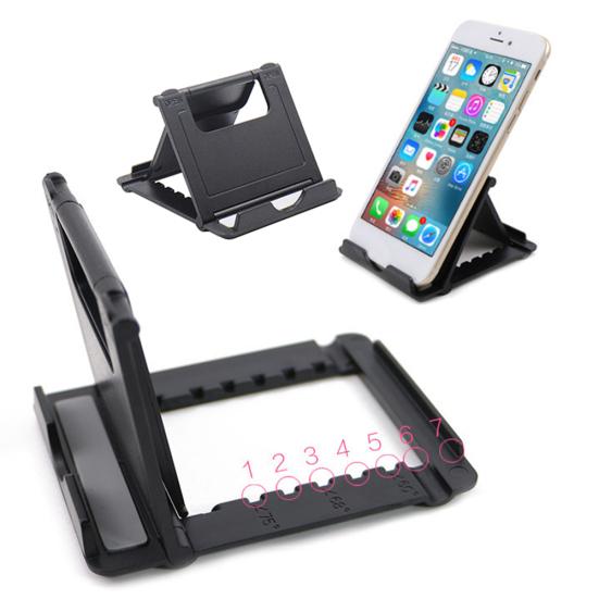Universal Plastic Adjustable Folding Desktop Table Phone Holder Bracket Stand