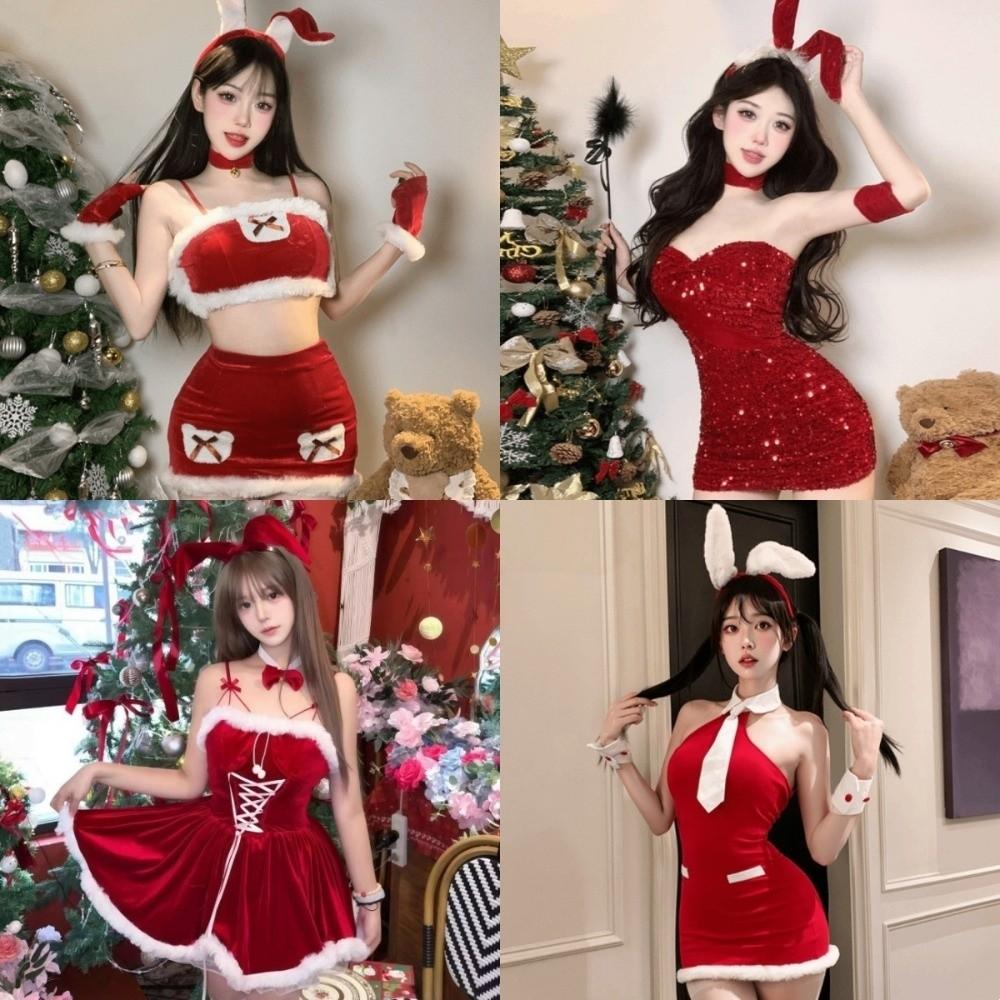 Short Dress Christmas Bunny Girl Costume Tight Fitting Christmas Uniform Cosplay Event