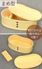 Bento box magewappa blister type 1 tier plain wood 500cc