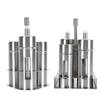 Stainless Steel Spice Shaker with Viewing Window Pepper Salt Shaker Container for Home Restaurant BBQ Seasoning Storage Use