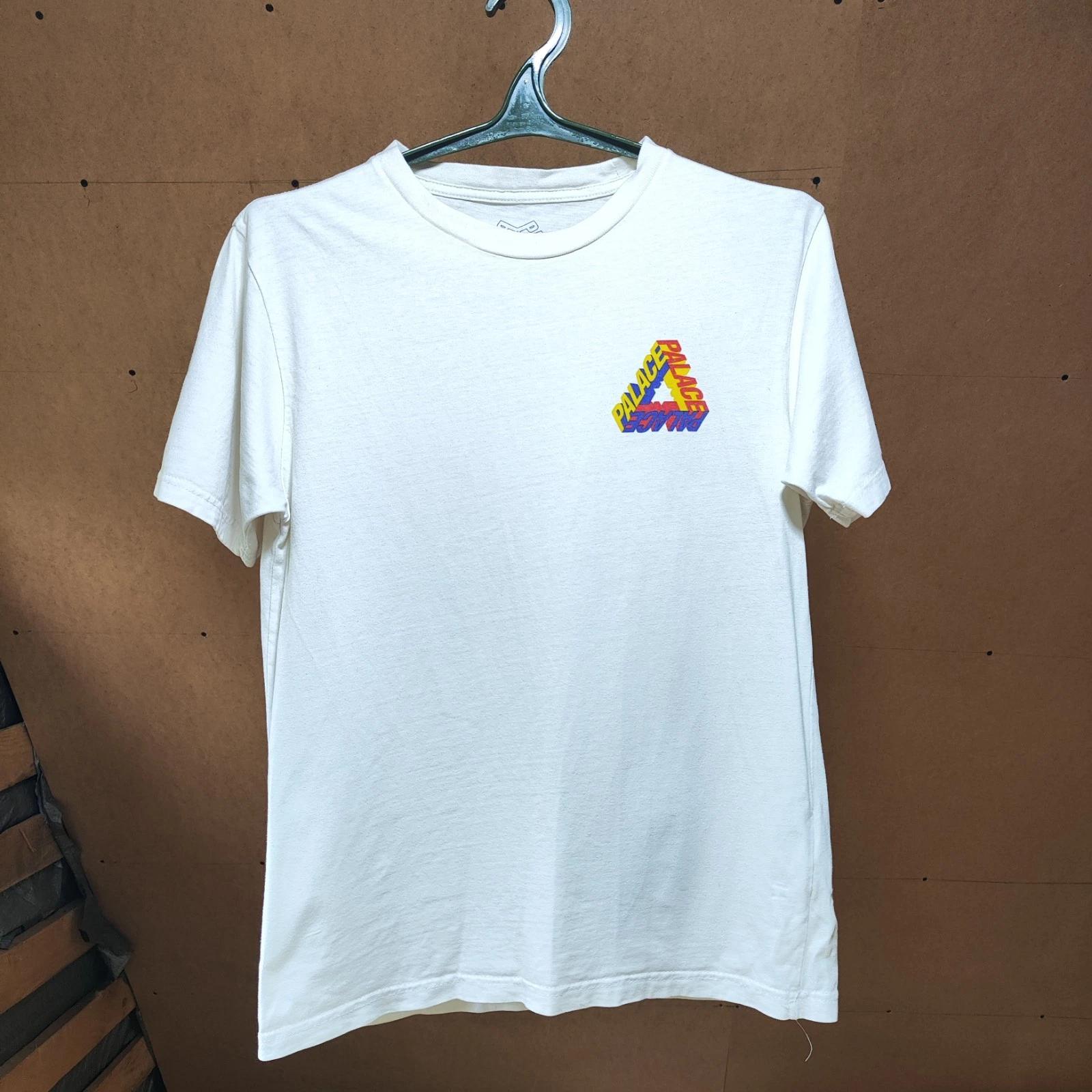 PALACE Graphic Logo Skateboard Shirt Sz Small White Rare Tri Ferg Trex Rasta S