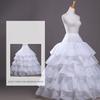 Petticoat Crinoline Slips Wedding Accessories White Ruffle Hoop Skirt 50s Vintage Under Skirt for Women Girls Tea Length