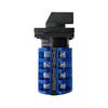 Double Speed Motor Switch, 3 Position 4 Phases 20A 500V On-Off-On Small Plate Changeover Cam Switch