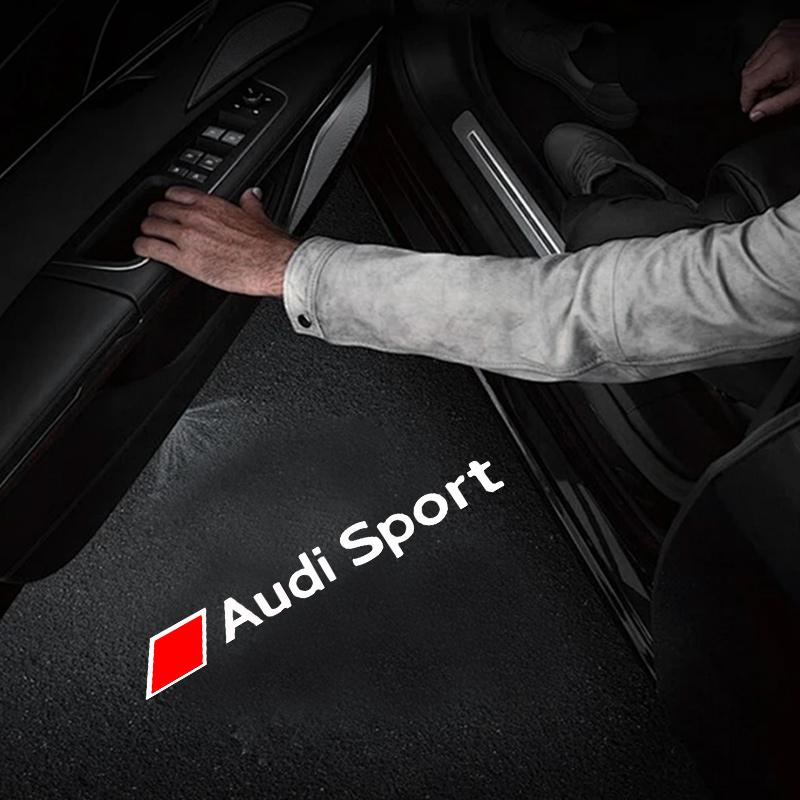 For Audi S4 Car Door AUDI Welcome Light Led HD Projector Lamp For Audi A3 A4 B8 8P 8V A6 C7 A5 Q5 B7 B6 SLINE QUTTRO RS Q3 Q7 S3 S4 S5 S6 S8