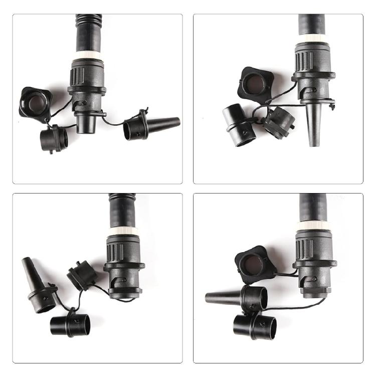 Paddleboard Pumps Adapter Inflatable Boats Air Pumps Converter Replacement Air Valves Adaptor with 4 Air Valves Nozzle