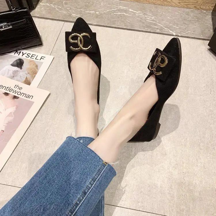Rhinestone With Bow Crystals Non Slip Woman Flats Diamond Shoes for Women Comfortable and Elegant Summer a Spring Popular