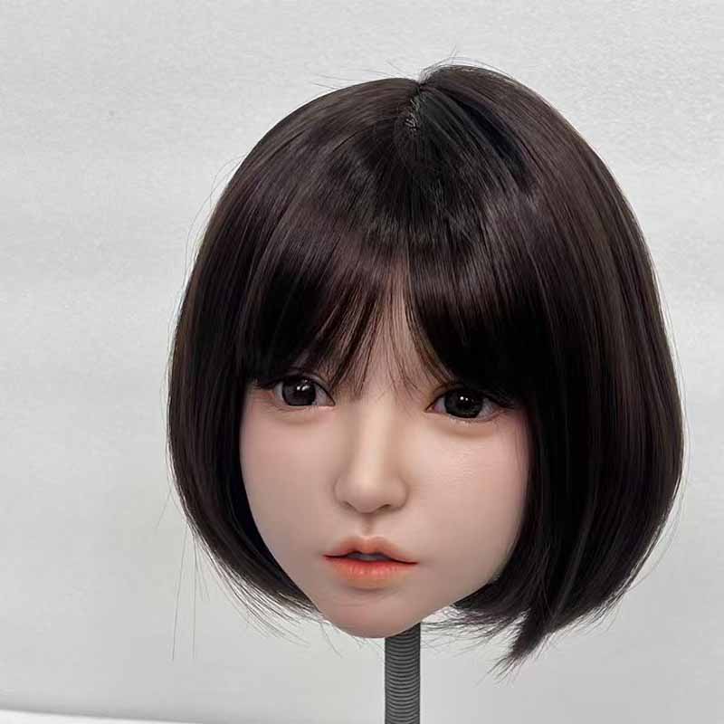 Ultra-realistic Silicone Hand-implanted Hair Semi-permanent Makeup Oral Sex  Head (detachable) Suitable for 135-172cm Sex Love Doll Accessory