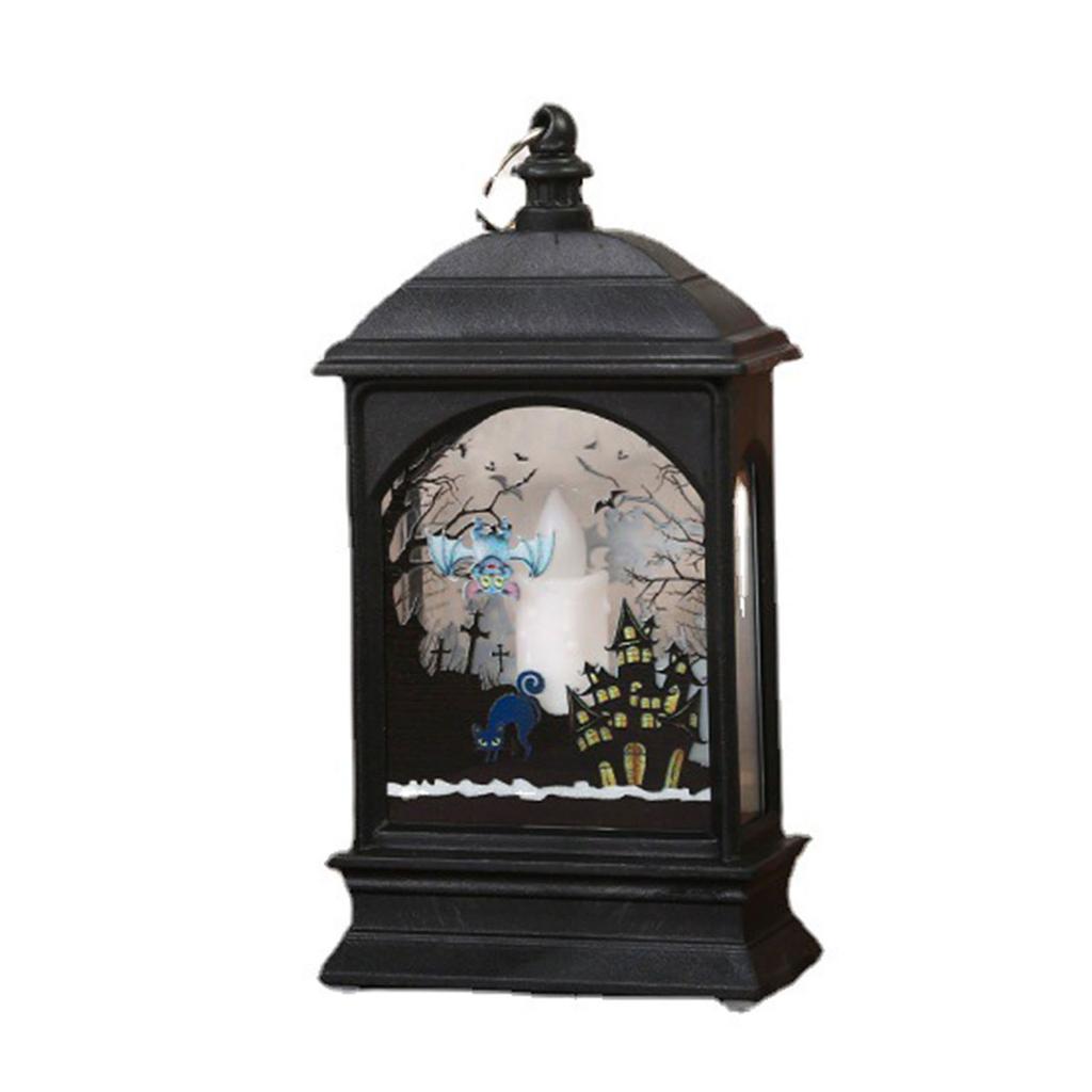 Mini LED Lantern for Halloween Decoration Hanging Home Decor Battery Powered