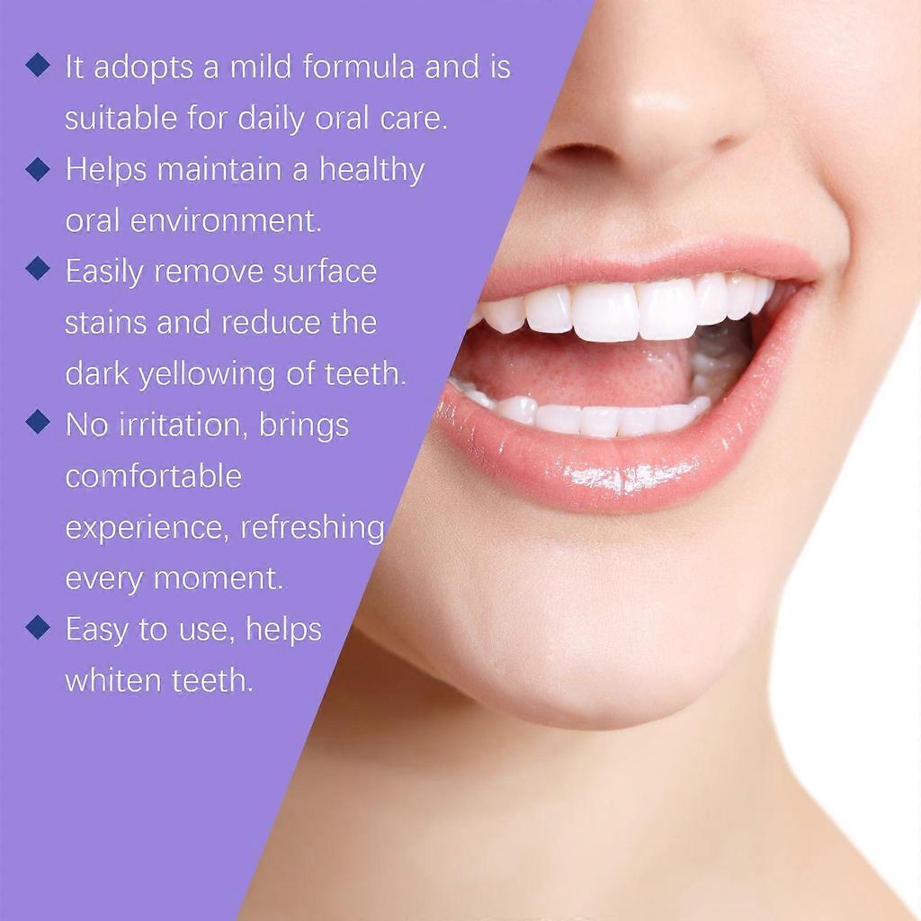 Limited time!!Oralhoe Purple Brightening Tooth Powder Gently Cleanses The Mouth, Freshens Breath And Cleanses Teeth