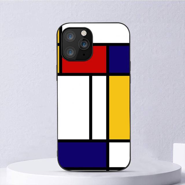 

Чехол для телефона Mondrian Color Square Art для Iphone 11 12 Mini 13 14 Pro Xs Max X 8 7 6s Plus 5 Se Xr Shell iPhoneXS