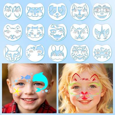 Cross-Border Kids Animal Face Painting Template for Festivals and Stage Makeup