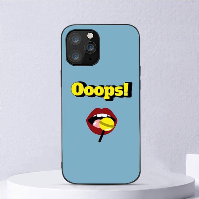 Kiss Sexy Red Lips Lollipop Fashion Black For iPhone Samsung Galaxy Redmi Note S 17 16 15 14 13 20 24 25 54 Pro Max Ultra Fe Air Cover Poco
