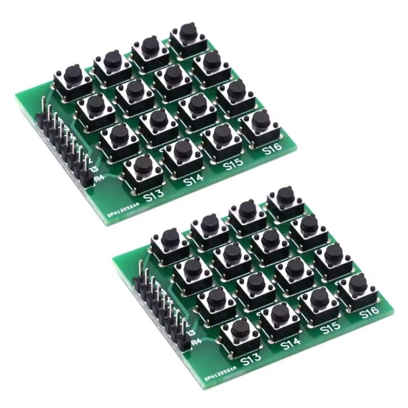

Durability 16Key 8PinMatrix Keypad Board Compatible for Raspberry Systems External Expansion Precise Input