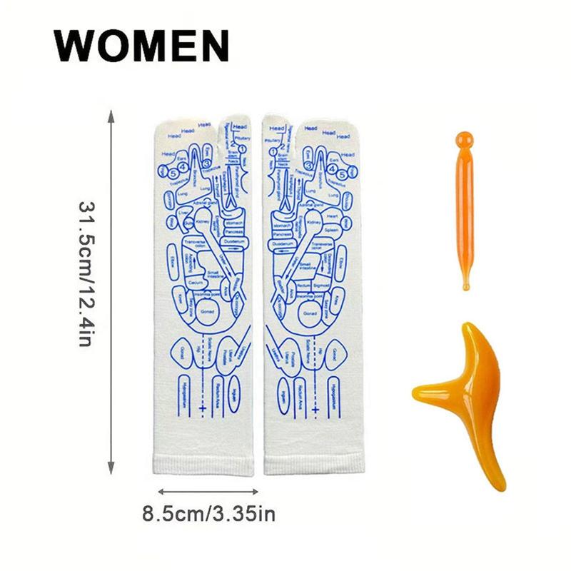 Șosete cu puncte de acupunctură Set șosete de masaj pentru picioare Ameliorează oboseala Șosete reflexogene pentru picioare