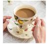 Vintage Ceramic Tea Set: British & French Style Coffee Cup and Saucer