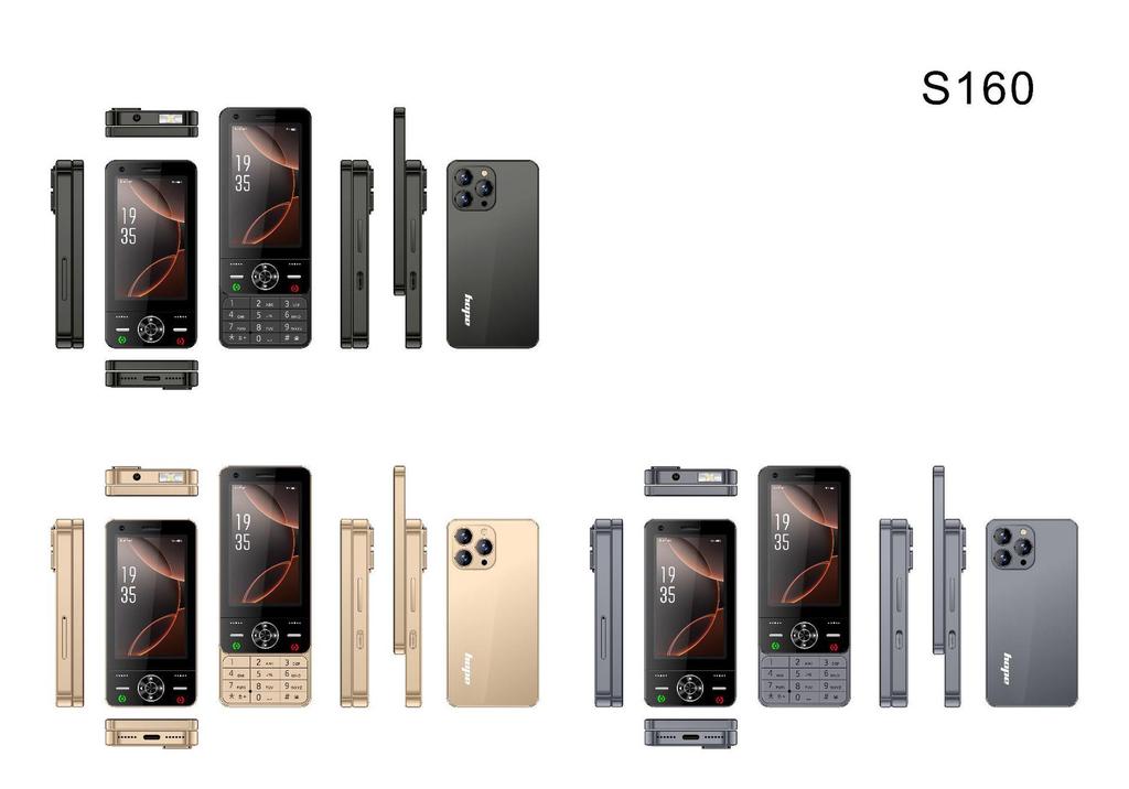 S160 Slider-Handy: 3,0" Smart-Touchscreen, 2G/3G/4G-Unterstützung