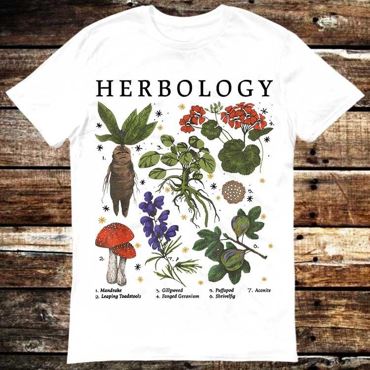 Herbology Plants Garden Magic Mushroom T Shirt 6102 Unisex T-Shirt L