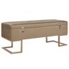 Day and Night - Day and Night Bench with Compartment 105 Cm Beige Velvet