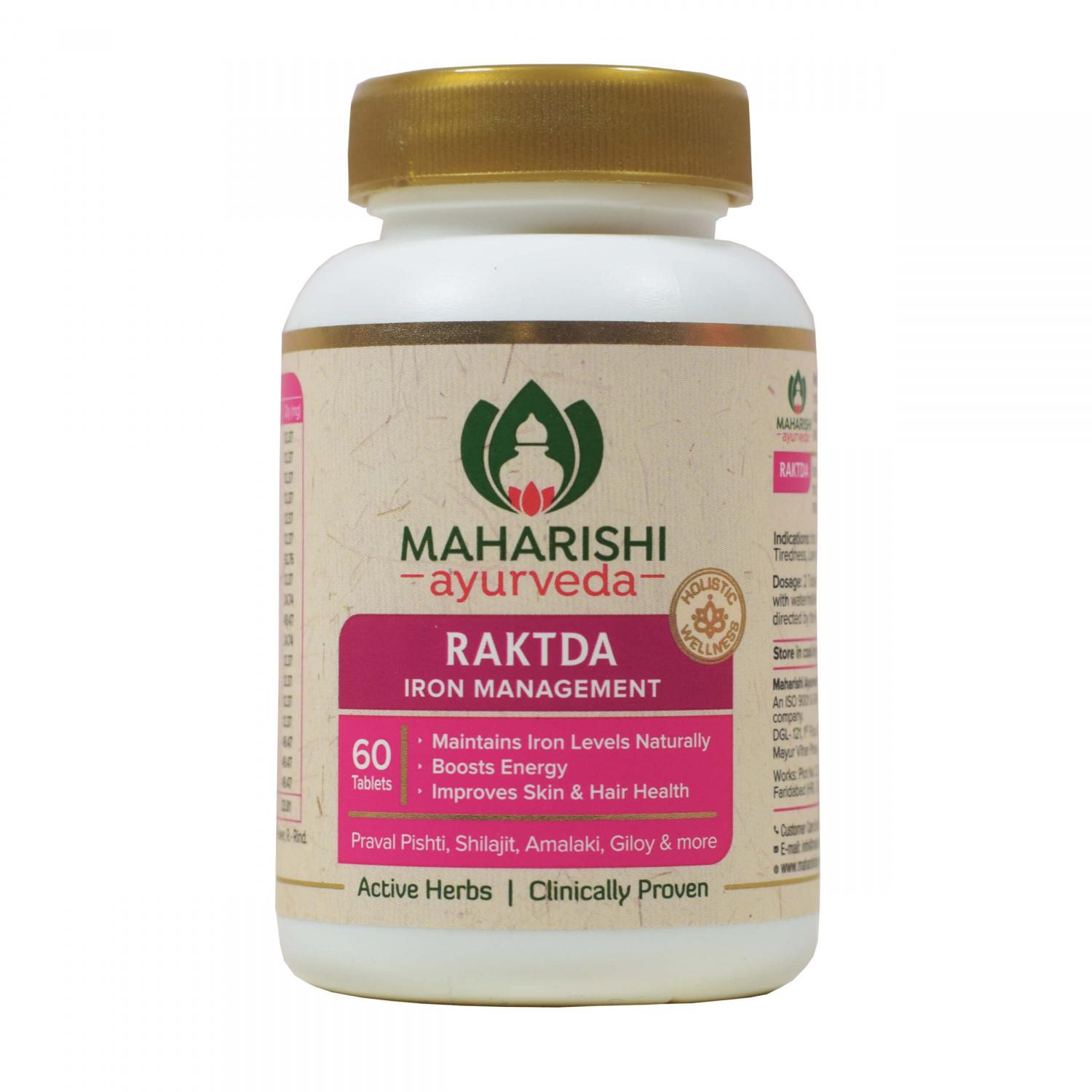 

Рактда (60 таб, 500 мг), Raktda, Maharishi Ayurveda