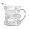 Stacked Book Glass Cup Coffee Mug Design 420mlHeat-Resistant Tea 420ml Clear Microwave Safe Dishwasher Gift for Lovers And Collectors