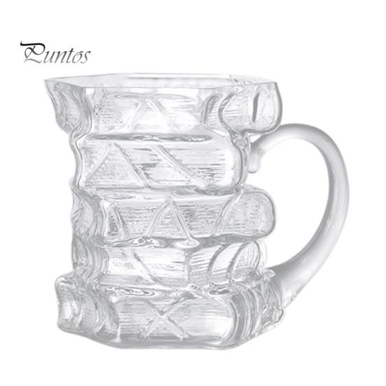 Stacked Book Glass Cup Coffee Mug Design 420mlHeat-Resistant Tea 420ml Clear Microwave Safe Dishwasher Gift for Lovers And Collectors