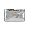 Vivienne Westwood Metallic Crinkle Slim Long Zipper Card Wallet 54020004w L00a7