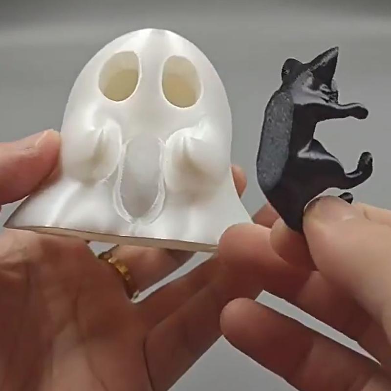 

Halloween Ghost Figurine Spooky Resin Ghost Statue Cute Ghost Ornaments Perfect For Indoor & Porch Halloween Decor Tabletop