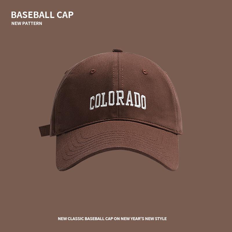 Baseball Cap Women's Spring and Summer Deep Top Wide Brim Big Head Circumference Peaked Cap Couple Versatile Trendy Face Small Sun Protection Visor