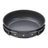 15Pcs Hard Anodized Camping Cookware Set for 4-5 People, Portable Outdoor Combo Kit with Pot, Frying Pan, 1.2L Kettle & Tableware, Black Handles
