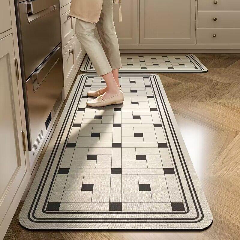 Luxury Diatom Mud Kitchen Mat - Water Absorbent, Non-slip, Oil Absorbing, Dirt-Resistant Floor Mat for Kitchen & Entrance