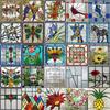 Window Film Stained Glass Films,Customized Art Deco Design,Birds Static Cling Sticker,Home Decor Foil,Window Treatment