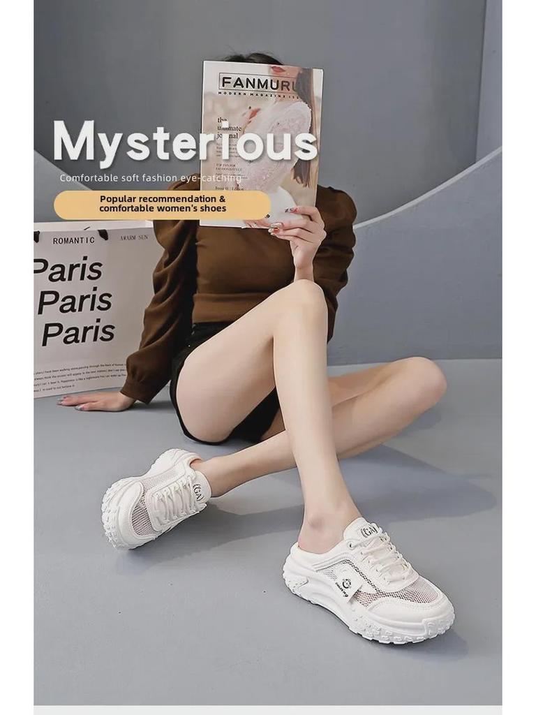 Dam Casual Mesh Slip-On Sandaler, Sommar Utomhus Sportskor Q070 (2025-modellen)