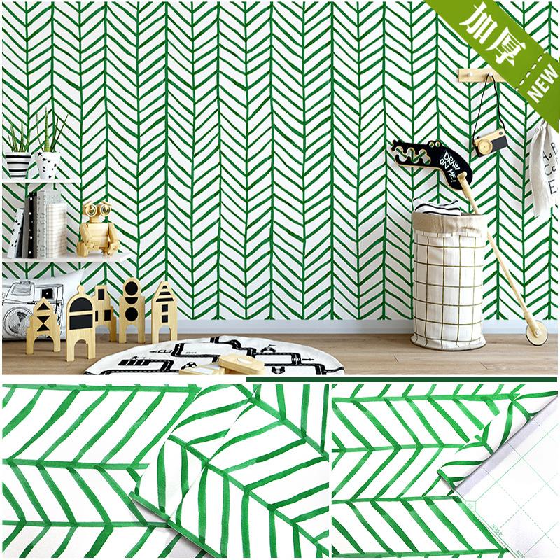 Bamboo Wallpaper Modern Geometric Contact Paper Black Stripes Detachable Self-adhesive Wallpaper Wall Covering Home Decoration