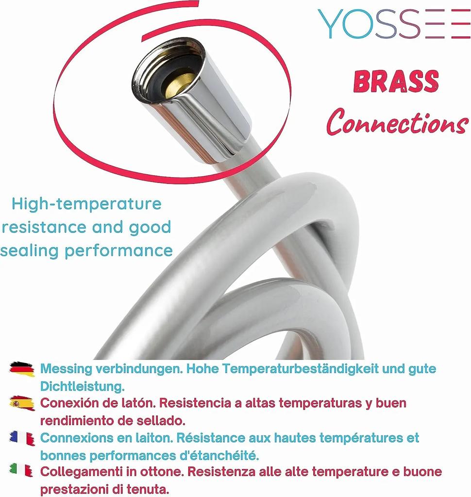 New High Quality Silicone Shower Hose 1.5/2/3M Flexible Bath Tube Explosion Proof Plumbing Pipe Soft With Baby Skin Touch
