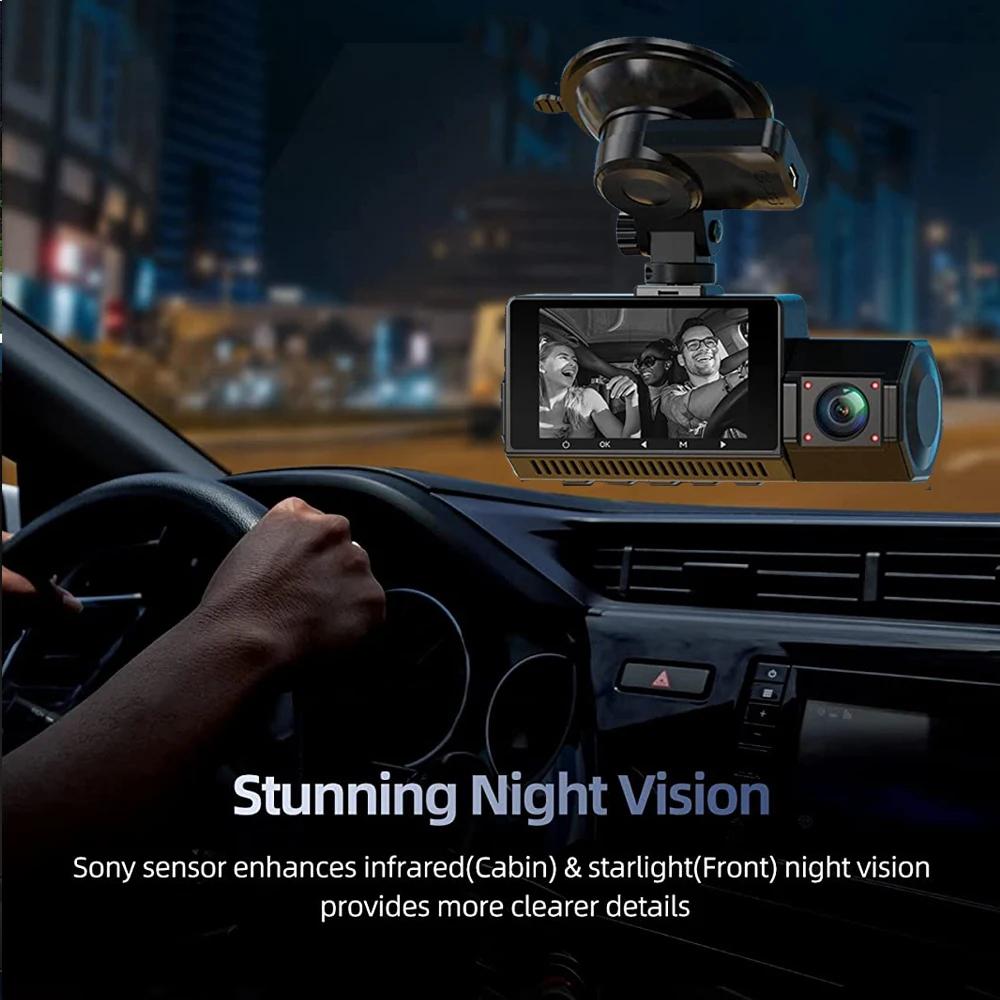 4K Dash Cam GPS WiFi UHD 3840*2160P Car DVR For Car Surveillance Cameras Night Vision Video Recorders Dashcam 24H Parking Monitor