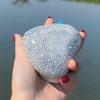 Luxury Proposal Ring Box Diamond Studded LED Ring Boxes Wedding Rings Packaging Box Women's Jewelry Storage Display Boxes