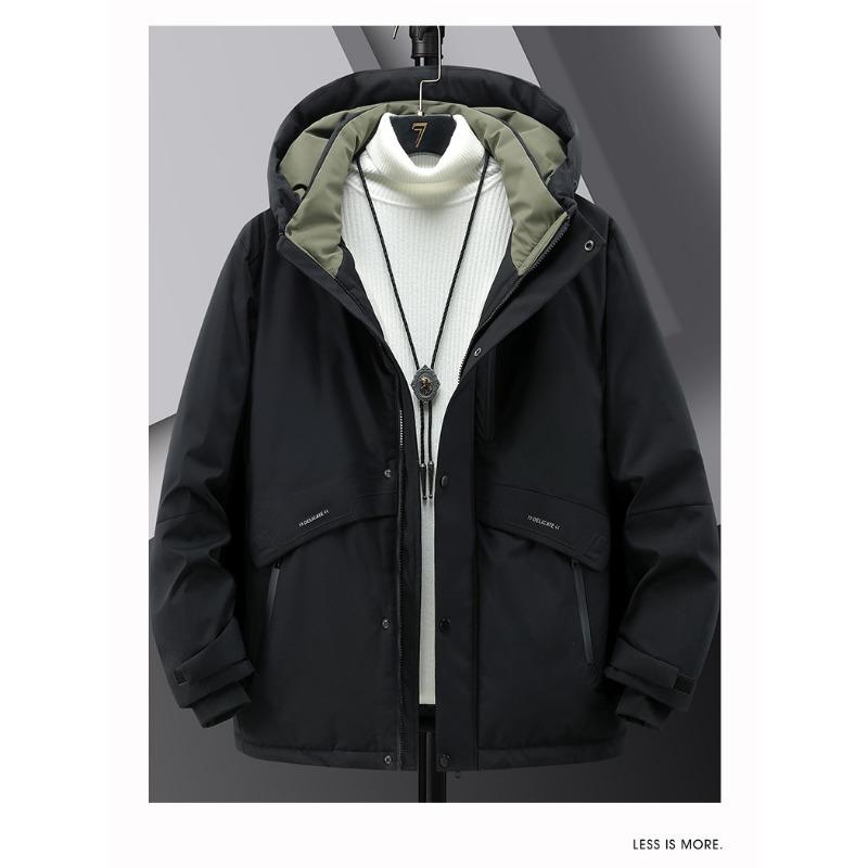 M8XL Fattened Plus Size% White Duck Down 24 Winter Down Jacket Trendy Brand Thickened Warm Jacket Men's Clothing