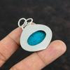 Tibetan Turquoise Gemstone Pendant 925 Sterling Silver Pendant Handmade Pendant Unique Silver Jewelry Dainty Pendant For Women Gifts For Her