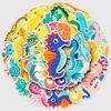 50 Seahorse Cartoon Stickers: Creative DIY Diary & Phone Case Decor, Waterproof