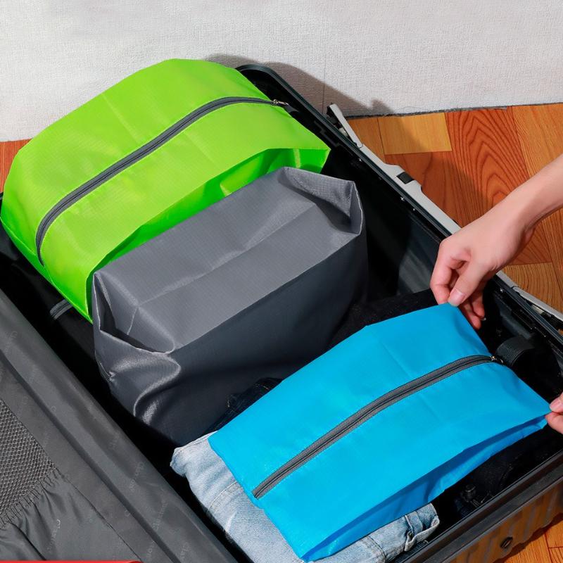 Portable Shoe Storage Bags Travel Shoe Cover Pouch Waterproof Pocket Unisex Zipper Organizer Bag Tote Bag Shoe Storage Pack