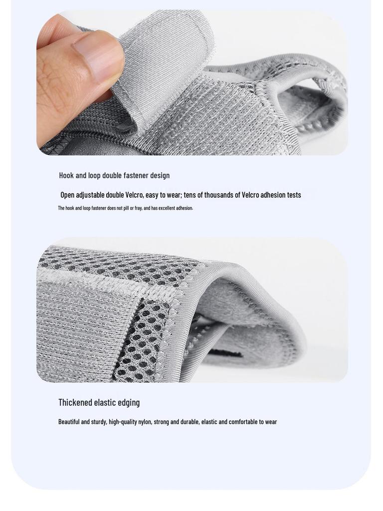 Adjustable Double Band Wrist Support for Knuckle and Thumb Strain - Thin Style