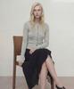NORMOR Slim Cropped Cardigan Gray
