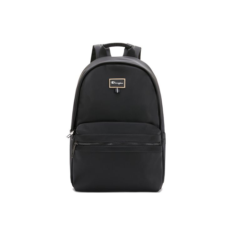 Champion Large Capacity Leather Logo Casual Backpack Unisex Backpack U3AACPU03 Gray