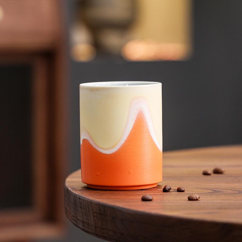 Merchandise Ceramic Coffee Cup High Value Hand Chong Latte Afternoon Tea Cup Kiln Change Far Mountain Master Cup