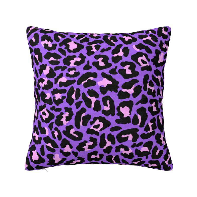 Custom Leopard Print Pillow Case Decoration Luxury Animal Skin Outdoor Cushions Square Pillowcase