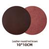 Custom PU Leather Tea Coasters with Hand-Sewn Edges and Insulation Pad, Featuring Your Enterprise Logo.