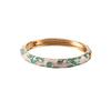 Enamel Enamel Flower Bangle Traditional Women's Hand Bracelet Vintage Cloisonne Bangle  Ladies