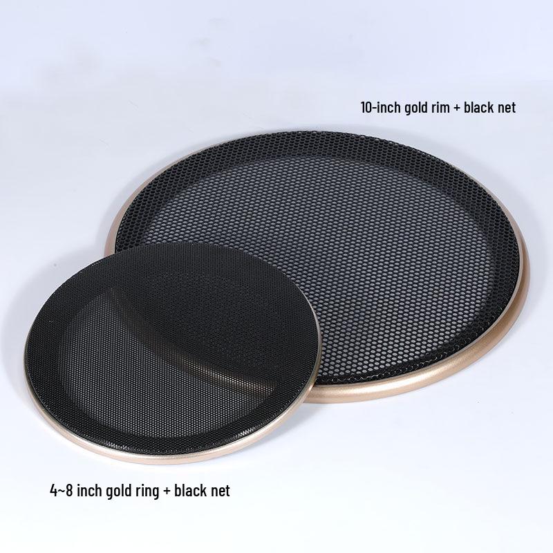 

Set of 5 Speaker Horn Grille Covers: 4, 5, 6, 8, 10-Inch Metal Iron Mesh Dust Covers